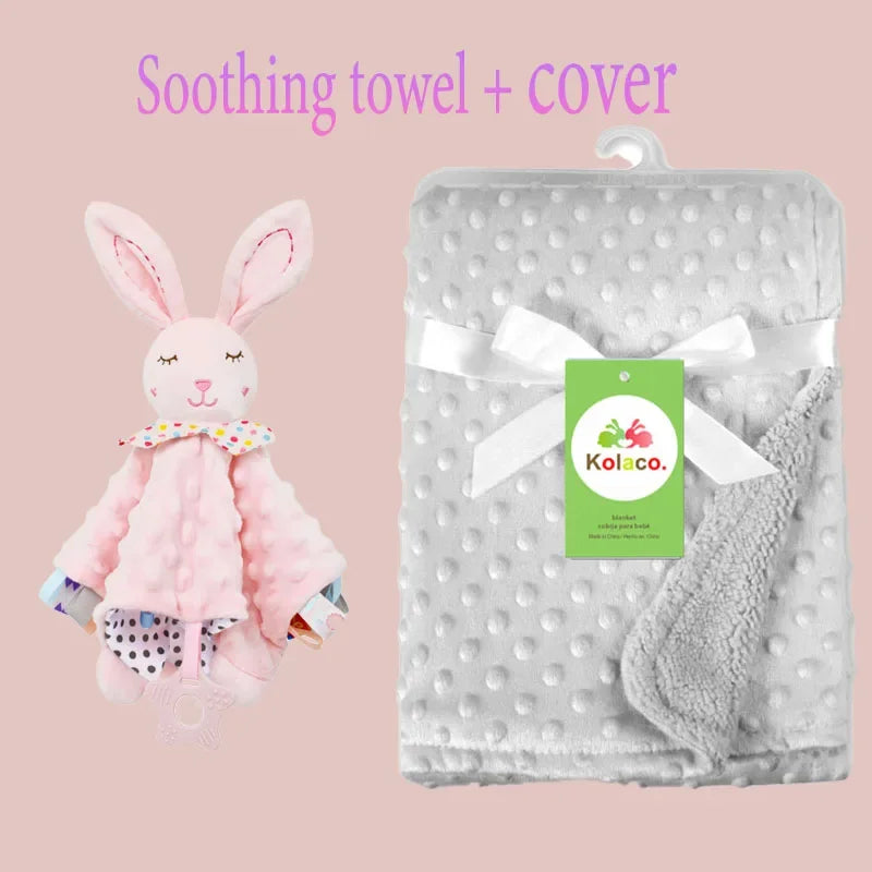 Doudou Couverture Personnalisée avec Prénom — Cadeau Naissance