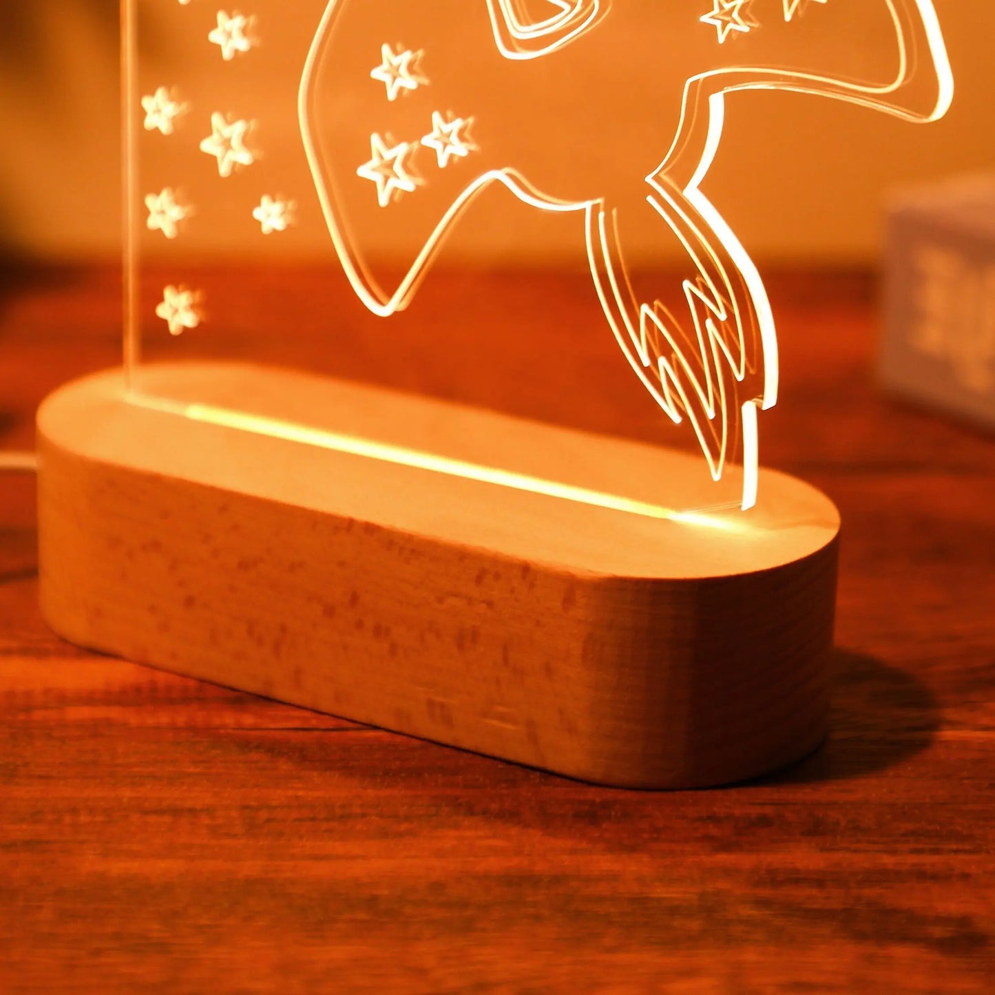 Veilleuse USB bébé enfant personnalisée avec nom, lampe d'enfant personnalisée pour chambre de bébé, décoration de maison, cadeau souvenir d'anniversaire