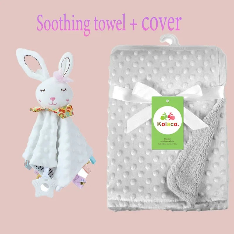 Doudou Couverture Personnalisée avec Prénom — Cadeau Naissance