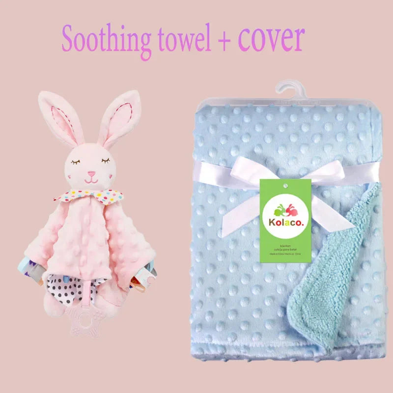 Doudou Couverture Personnalisée avec Prénom — Cadeau Naissance