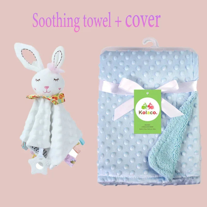 Doudou Couverture Personnalisée avec Prénom — Cadeau Naissance