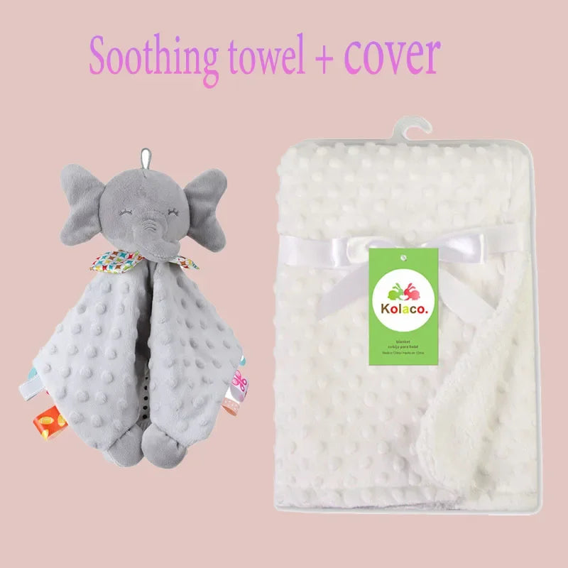 Doudou Couverture Personnalisée avec Prénom — Cadeau Naissance