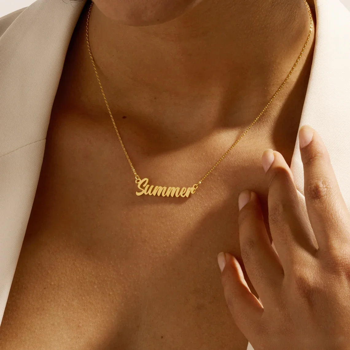 Collier Prénom Personnalisé — Cadeau Maman & Naissance