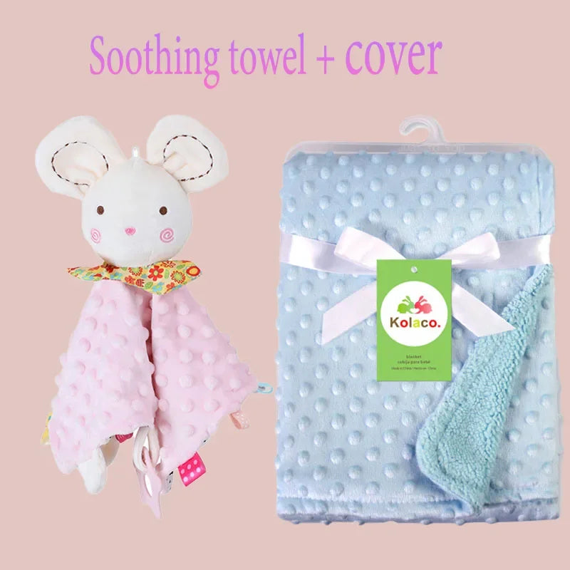 Doudou Couverture Personnalisée avec Prénom — Cadeau Naissance