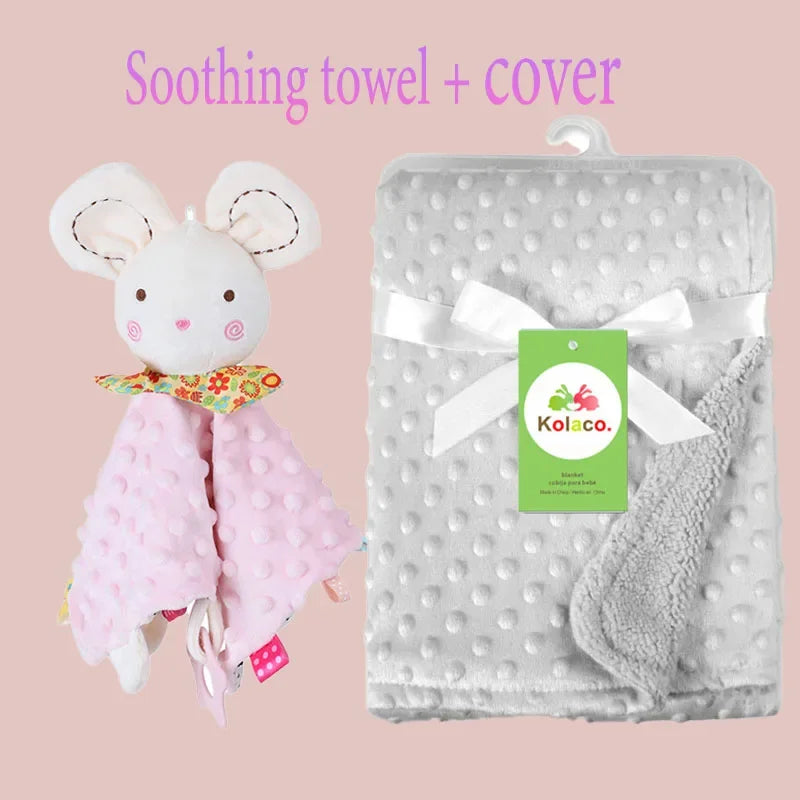 Doudou Couverture Personnalisée avec Prénom — Cadeau Naissance